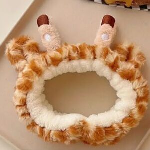 Giraffe soft headband for girls skincare makeup